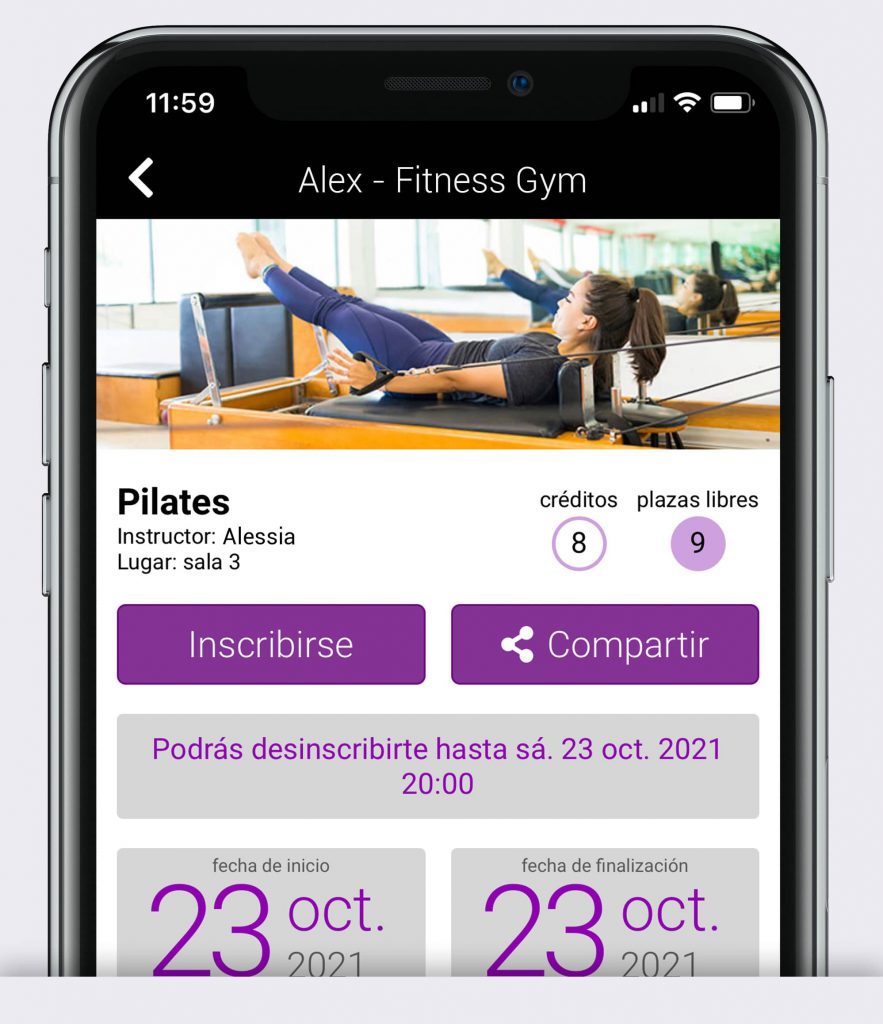 App para gimnasios