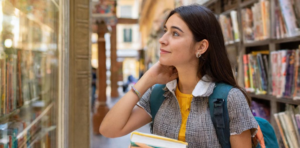 Visual merchandising in libreria