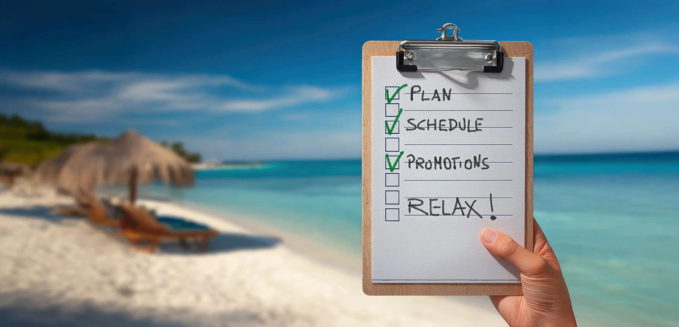 Pianifica oggi, rilassati domani