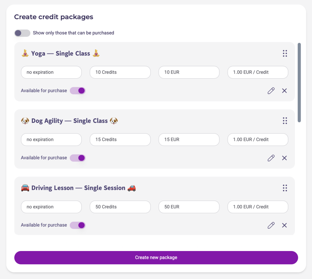 Listino prezzi perfetto